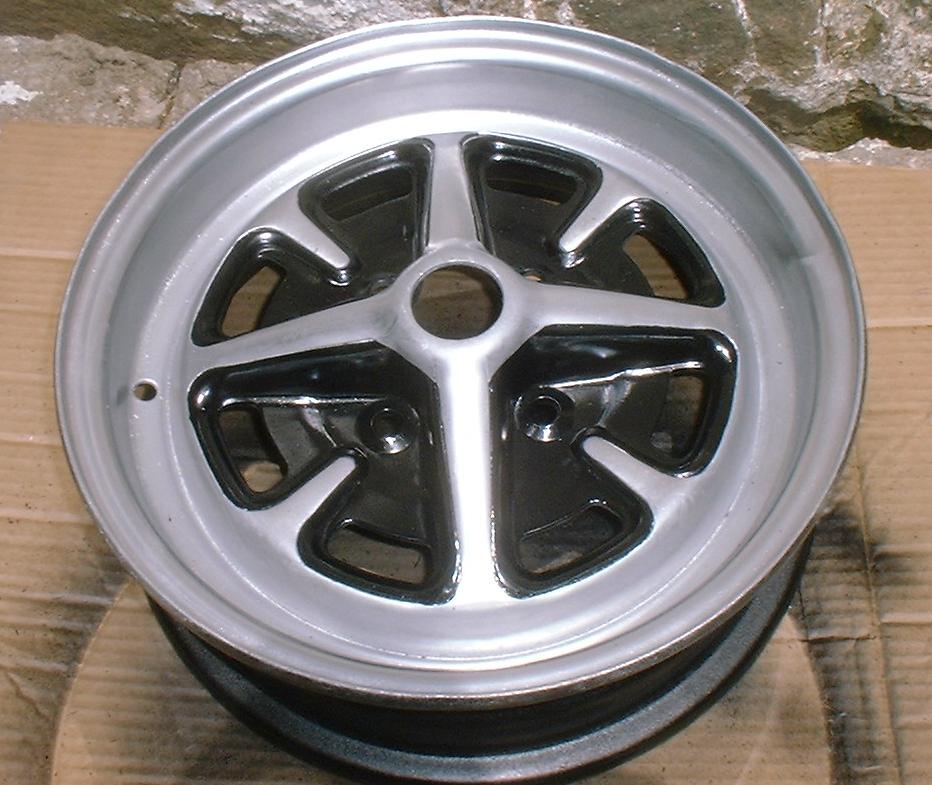 Wheel after tape and 
mask